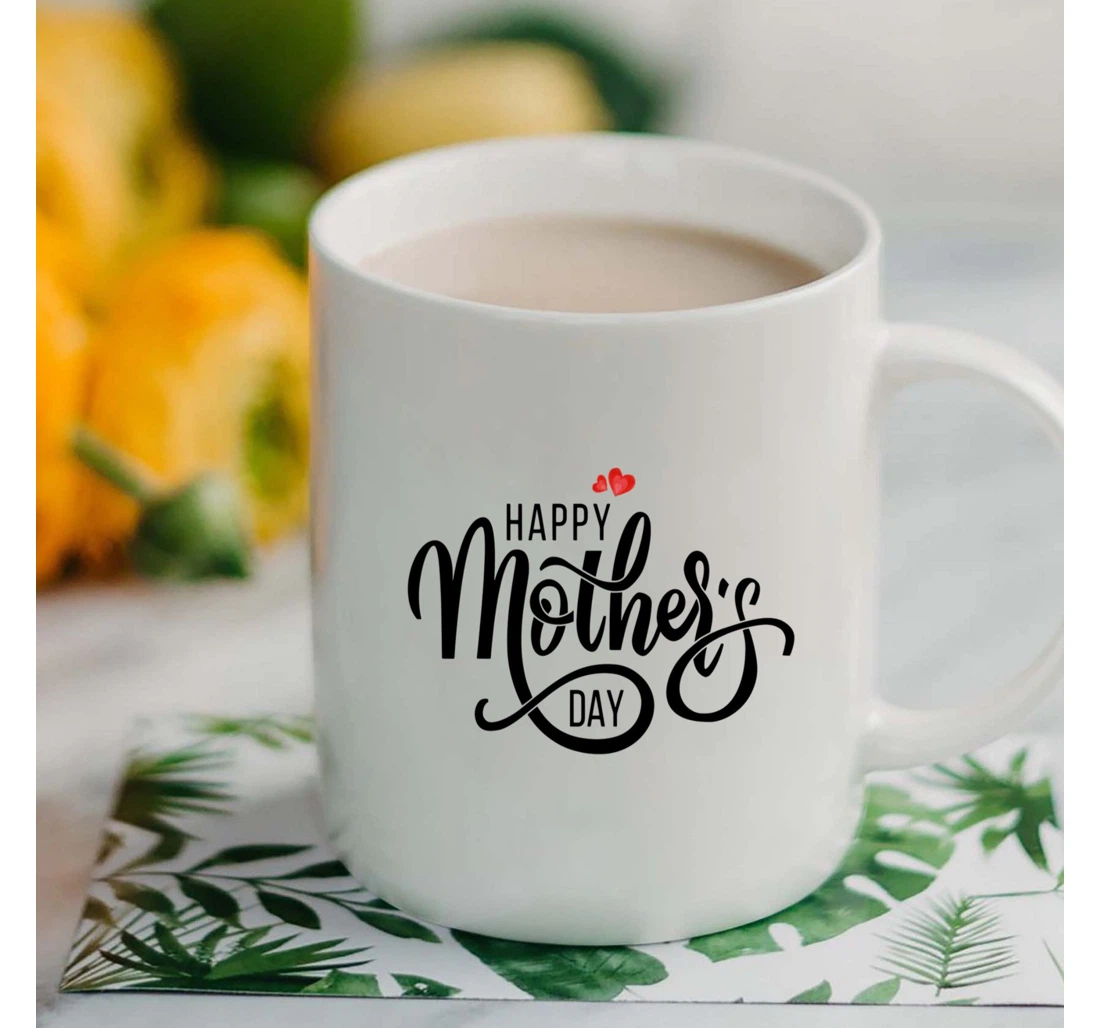 Mom Cups Red Heart To The World You Are Mother Great Ideas To Mom From Daughter Perfect Ideas To Mommy Grandma Sister On Ceramic Mug Print On Both Sides