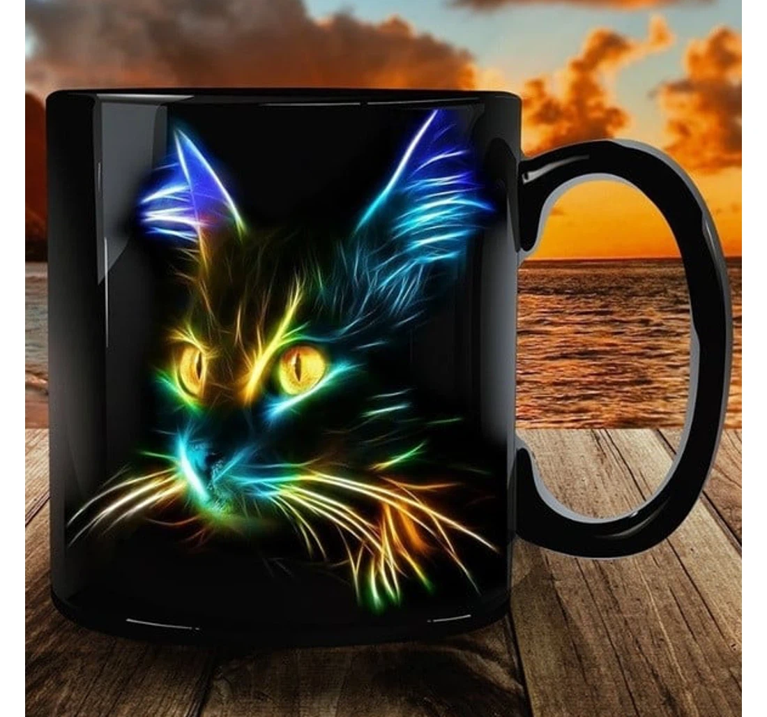 Cat D For Cat Lover For Cat Mom Cat Ceramic Mug Print On Both Sides