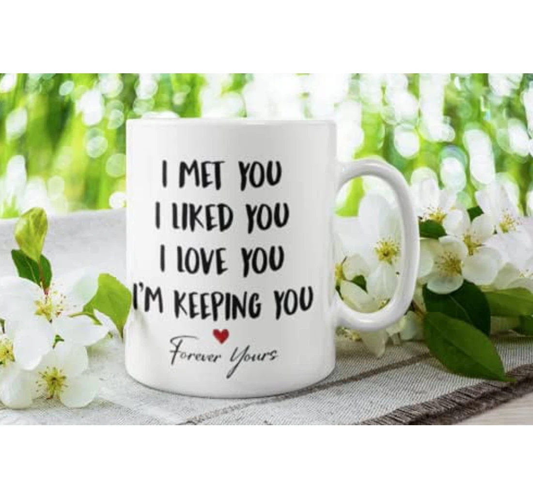 Custom Photo I Meet Liked Love You Mugs Funny Valentines Day Decor Mugs Naughty Couple Gag For Him Valentine's For Couples Cute Valentine Ceramic Mug Print On Both Sides