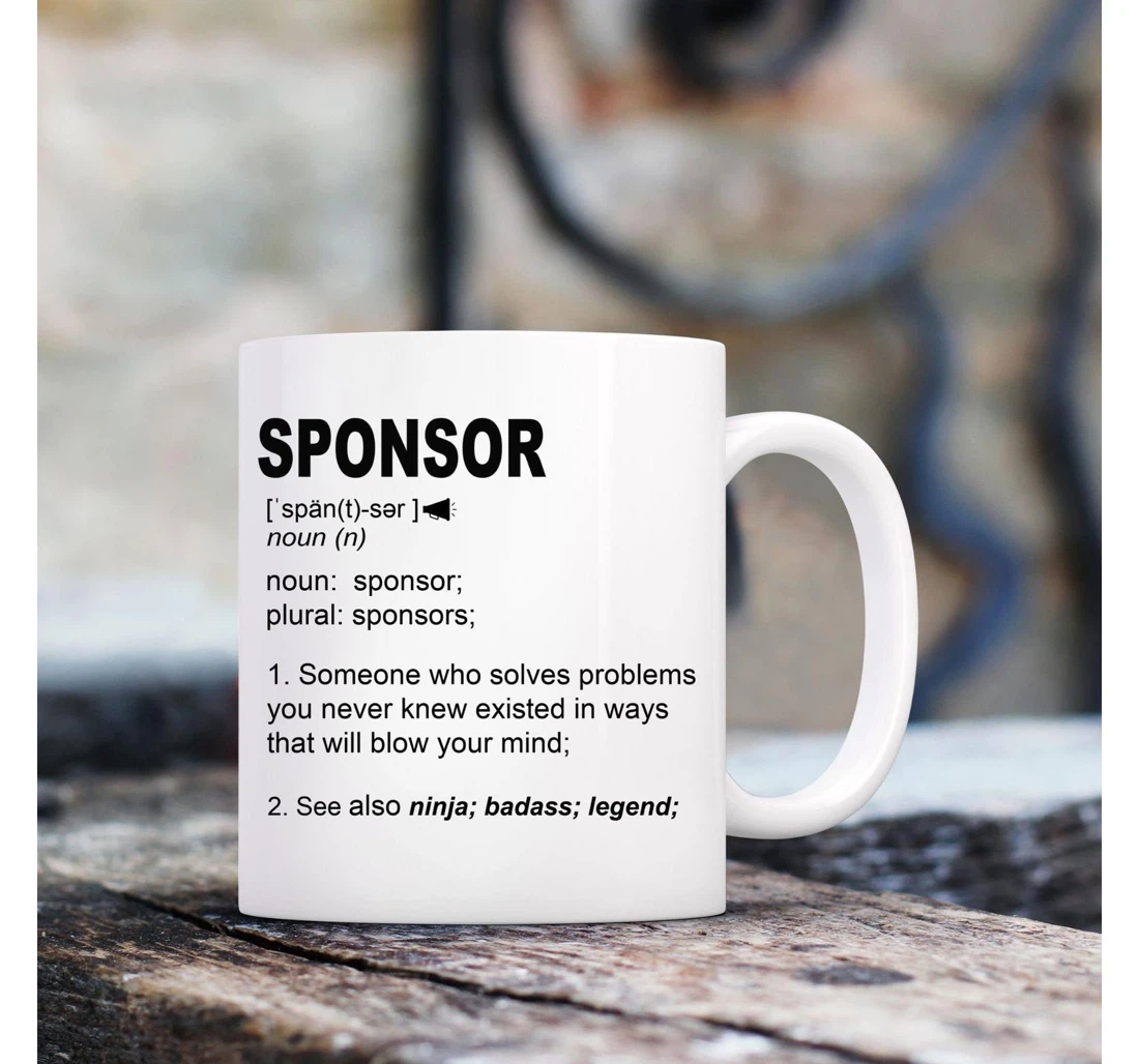 Confirmation Sponsor For Women And Men Ceramic Mug Print On Both Sides