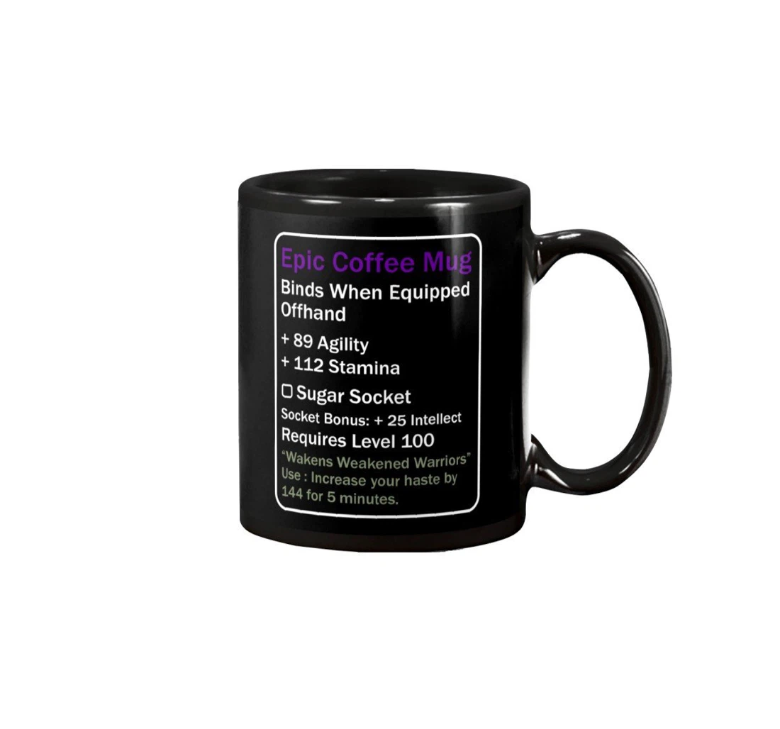 Funny Mmo Gaming Lover Epic For Gamer Friend Lover On Ceramic Mug Print On Both Sides