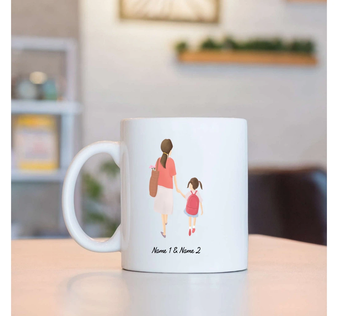 Customize Funny Novelty Present For Gradma Aunt Mom Mommy From Daughter Love Mom Ceramic Mug Print On Both Sides