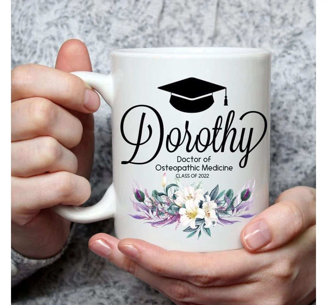 Personalized Do L Doctor Of Osteopathic Medicine For Women L Masters Doctorate Degree Graduation L Class Of Custom Ceramic Mug Print On Both Sides