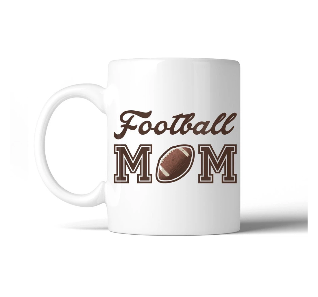 Football Mom For Her Sport Lovers Ceramic Mug Print On Both Sides