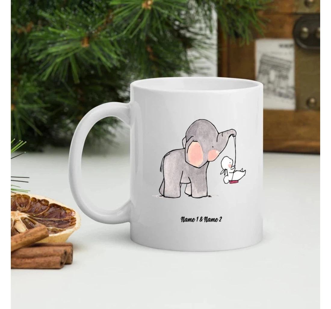 Personalized Elephant Couple Mugs Turns Out I Like You A Lot Mugs Valentine Mugs Ceramic Mug Print On Both Sides