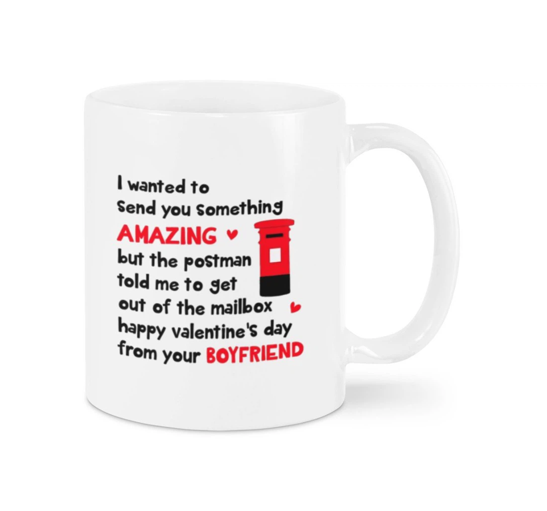 I Want To Send You Something Mailbox Happy Valentine's Day For Couple Lover Ceramic Mug Print On Both Sides