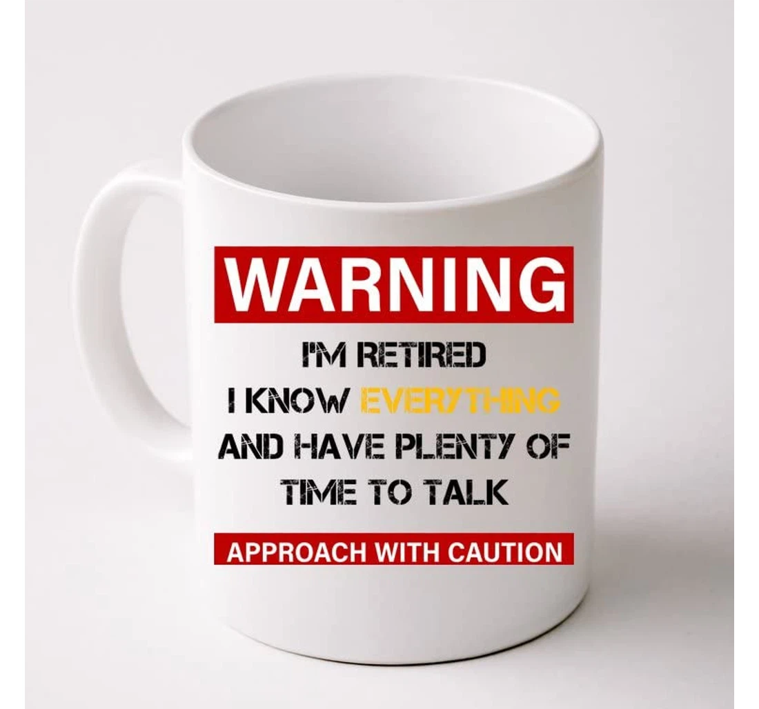 Retirement Warning Im Retired For Boss Teacher Retired Funny Retiree Retirement Party Retirement For Women Leaving Job Cups Ceramic Mug Print On Both Sides