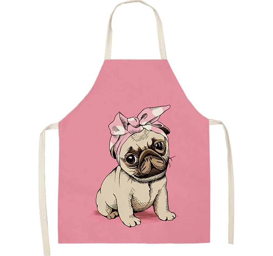 Animal Series Household Cleaning Coverall Sausage Dog Parent Apron