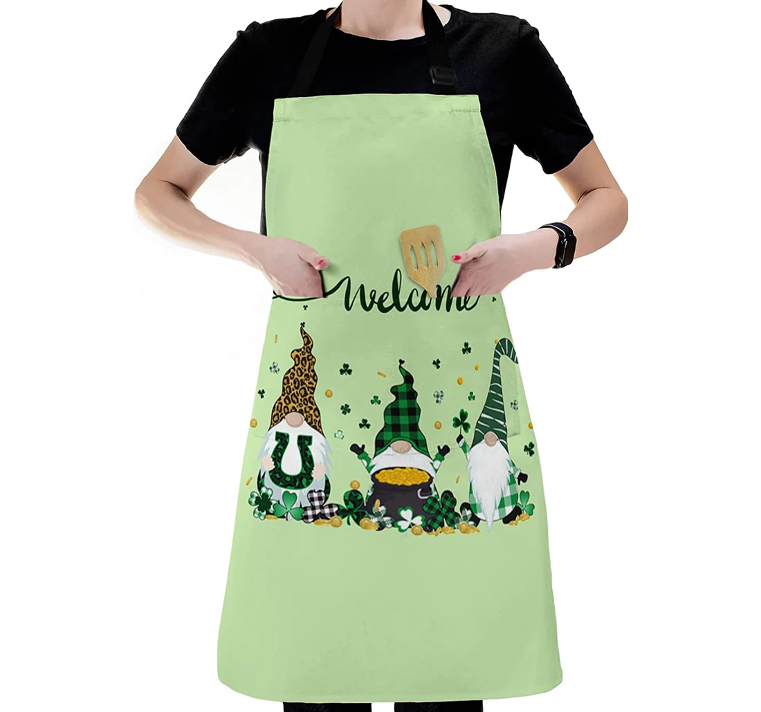 St Patrick's Day Dwarf Clover Green Leaf Apron