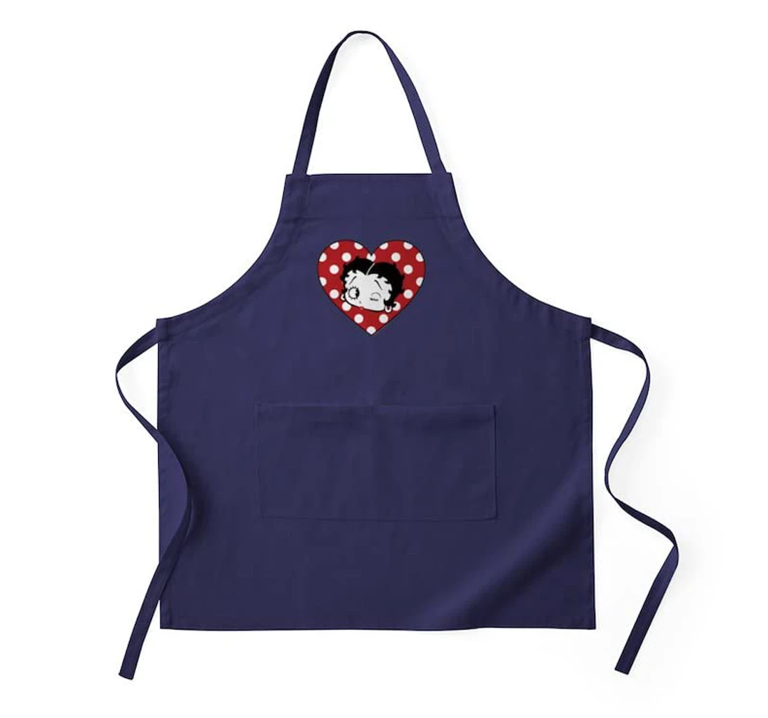 Betty Boop Polka Dot Heart Apron