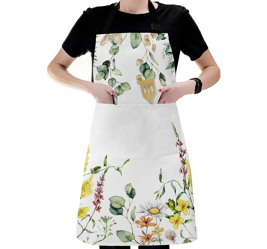 Eucalyptus Leaves Spring Flower Apron