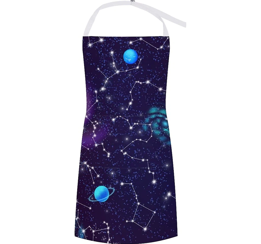 Space Spiral Galaxies Apron