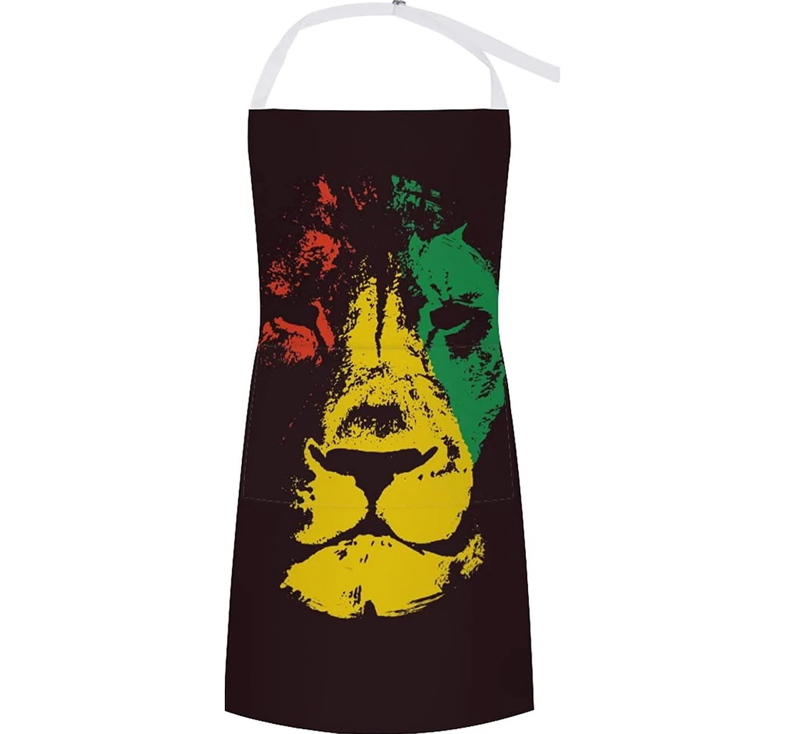 Rasta Lion Head Apron