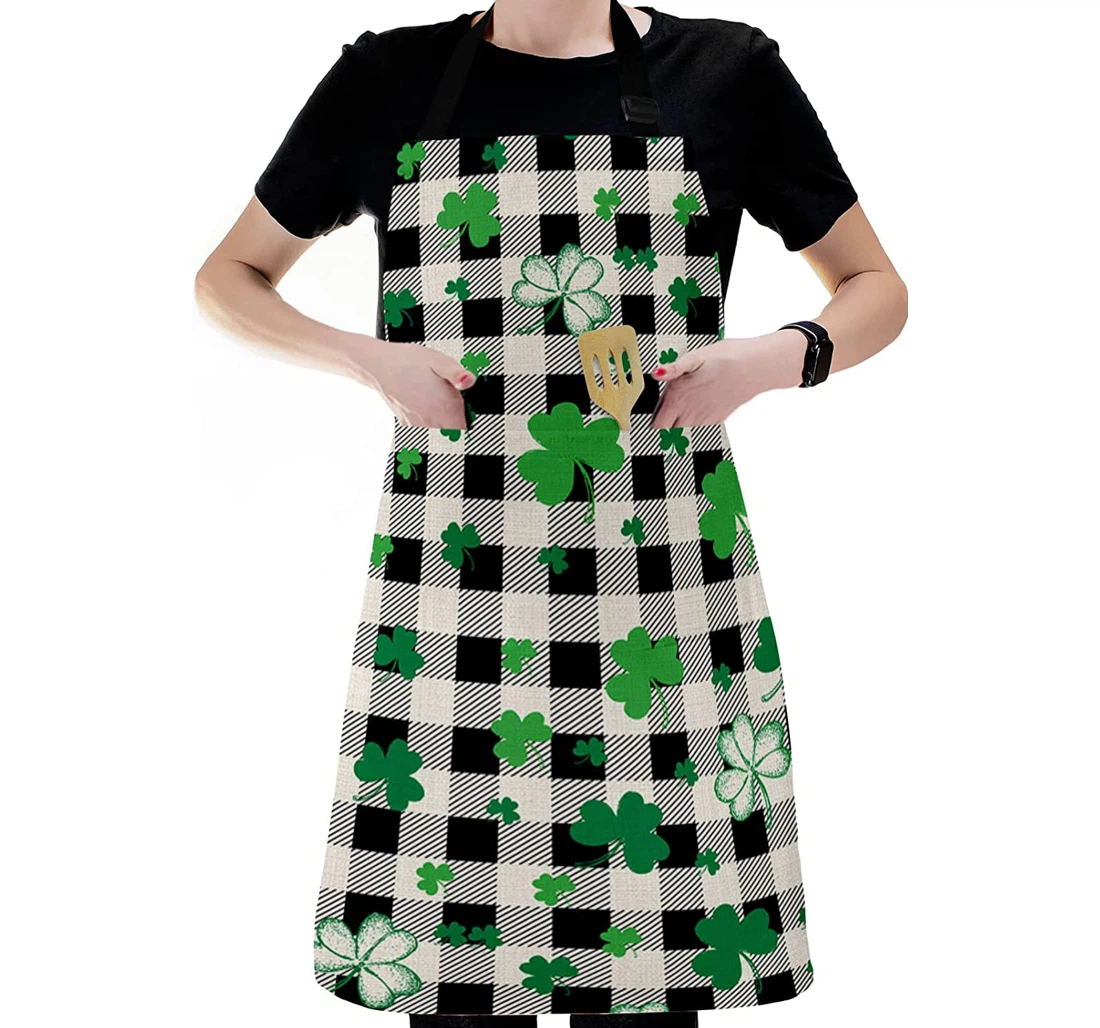 Clover Leaf Seamless St Patrick's Day Apron