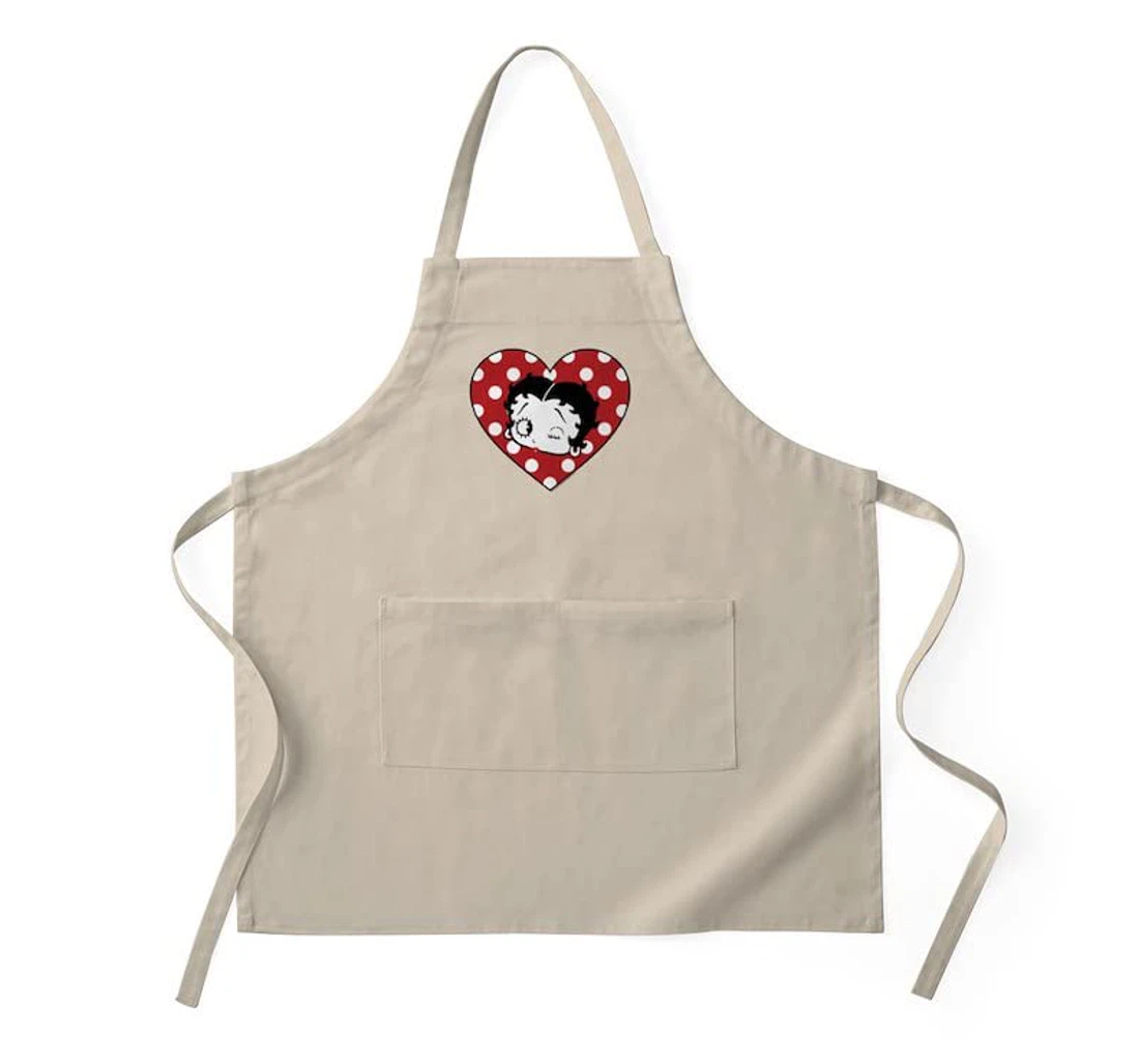 Betty Boop Polka Dot Heart Apron