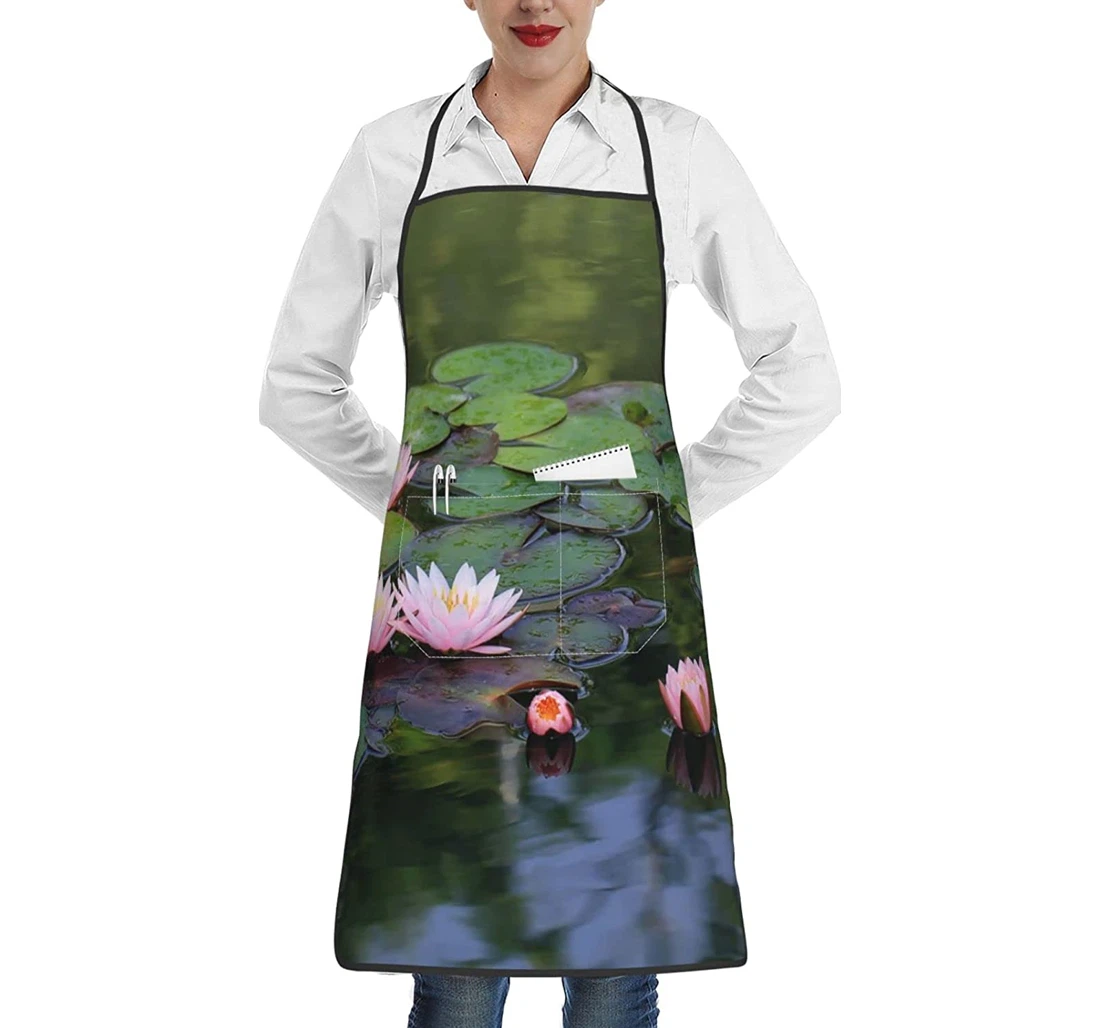 Beautiful Lotus Flower Apron