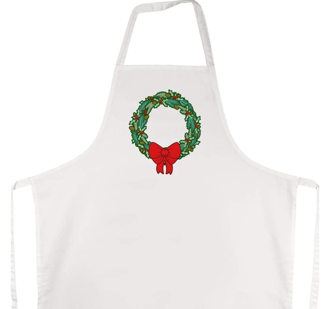 'christmas Wreath Ribbon' Apron