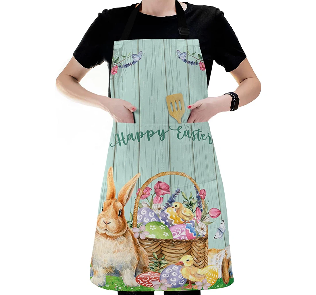 Bunny Easter Rabbit Egg Basket Duck Apron