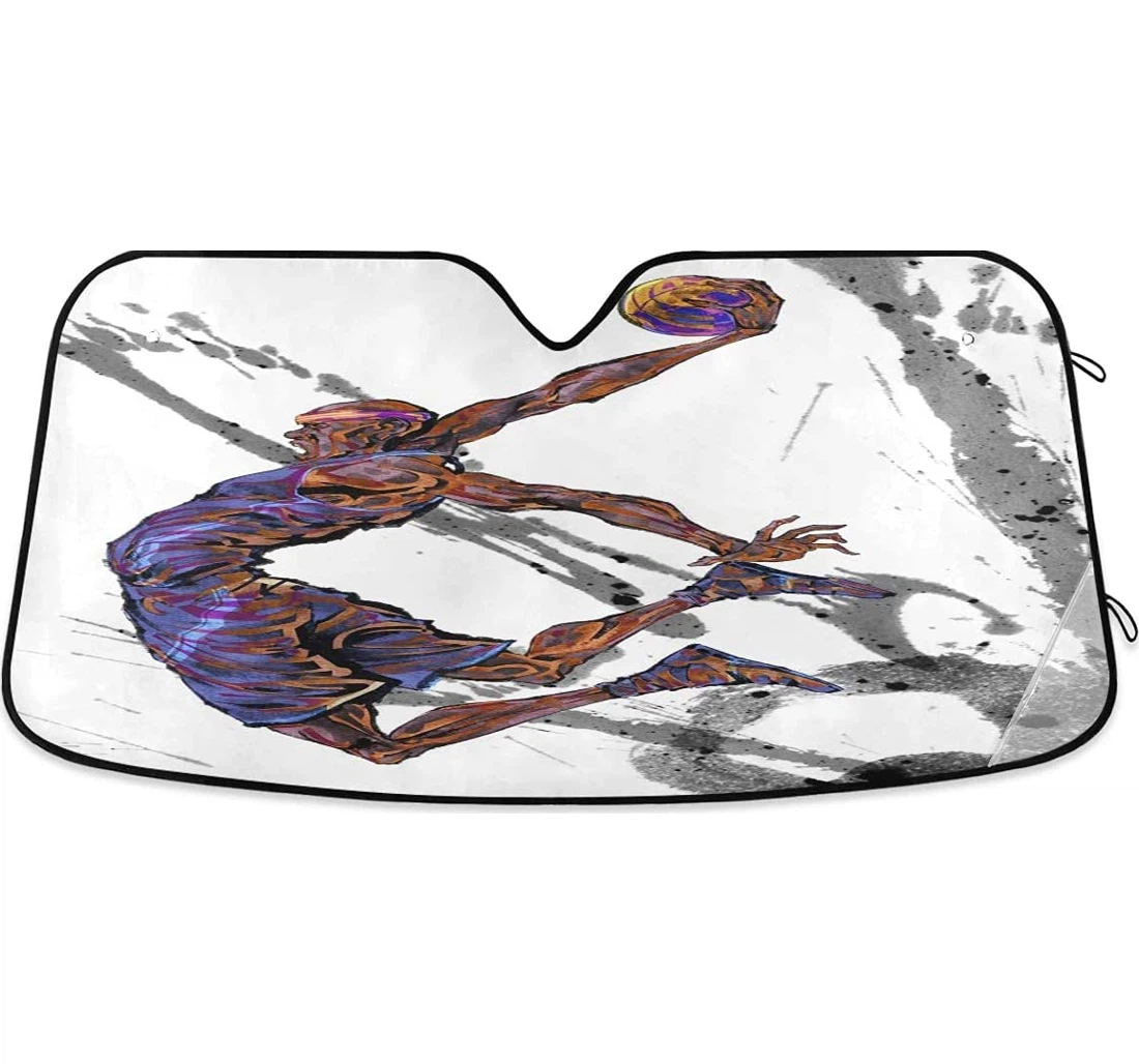 Basketball Fan Auto Sun Shade