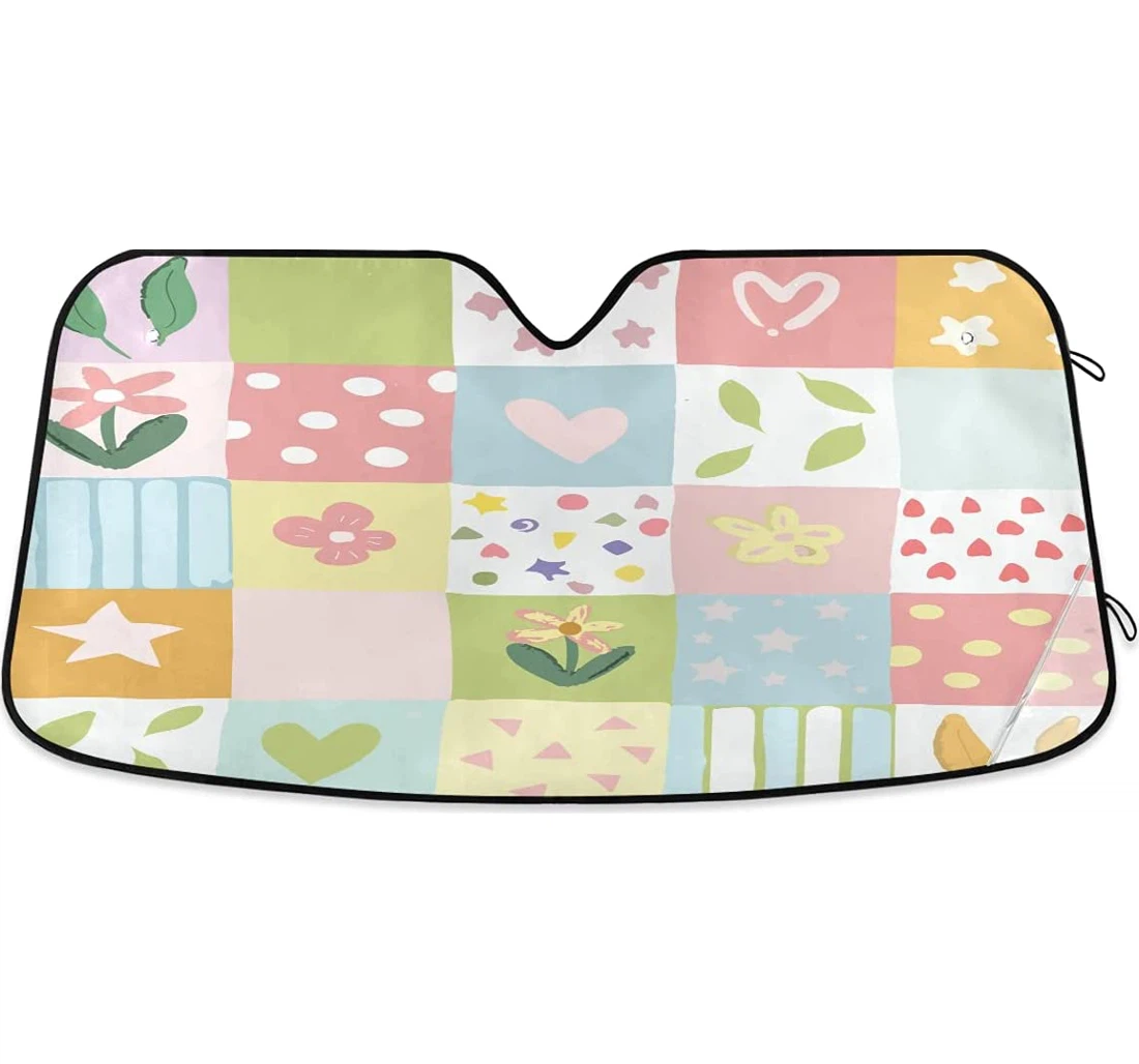 Cute Pattern Auto Sun Shade