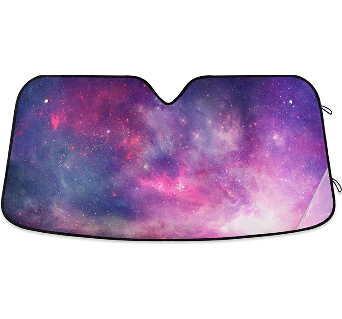 Purple Cosmic Sky Auto Sun Shade