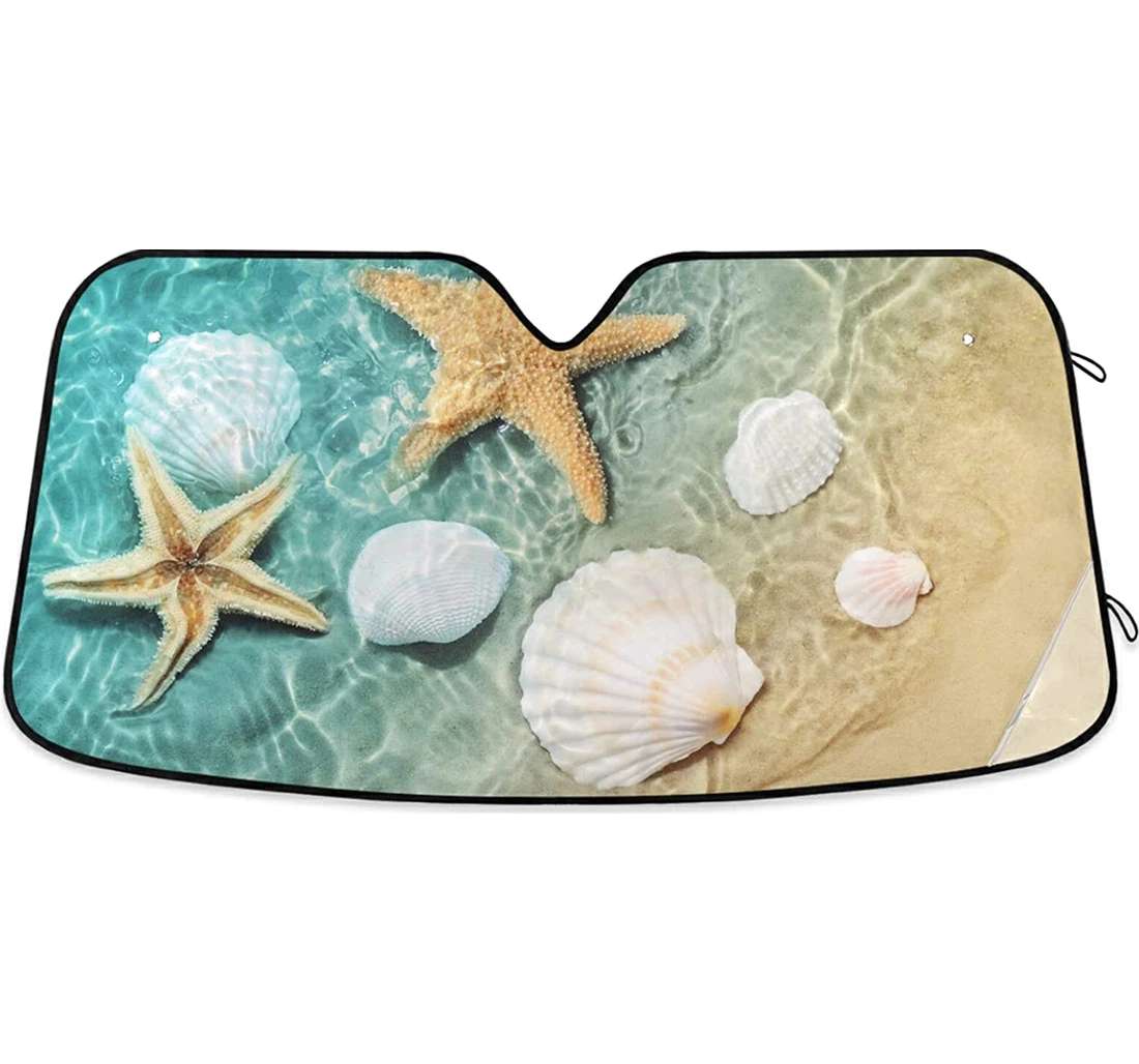 Starfish Shell Beach Auto Sun Shade