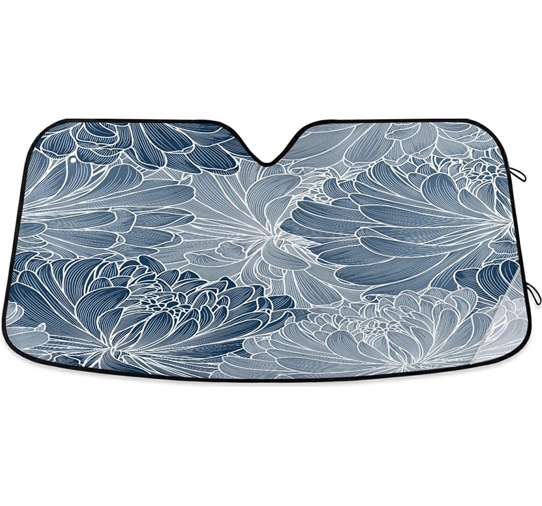 Chrysanthemums Flowers Auto Sun Shade