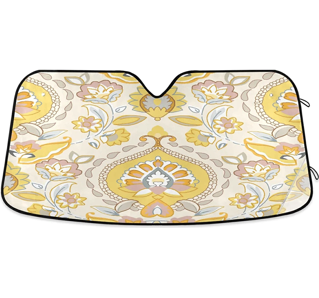Bohemia Mandala Flower Auto Sun Shade