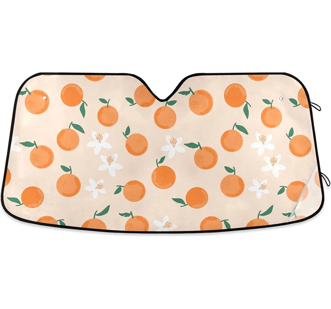 Orange Fruit Auto Sun Shade