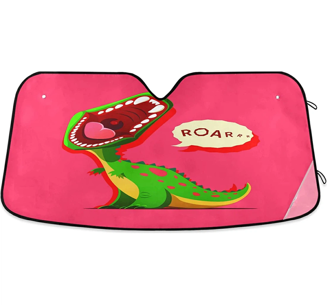 Dinosaur Is Roaring Auto Sun Shade