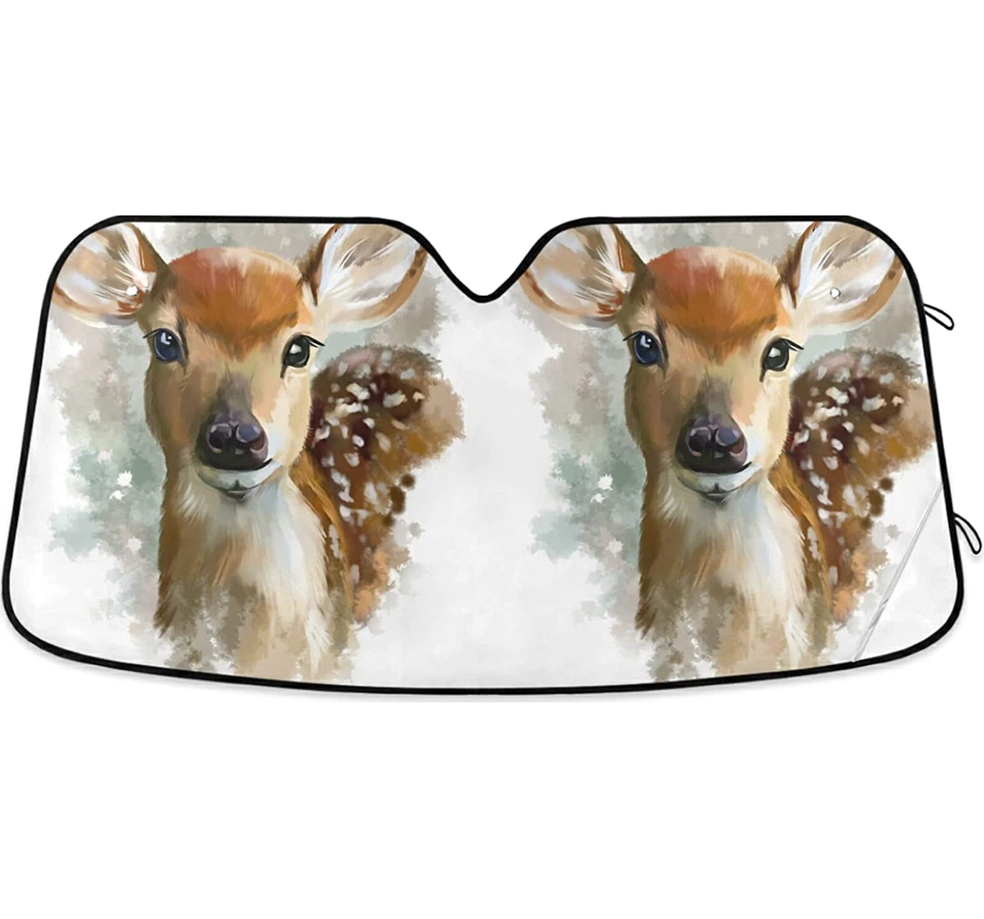 Fawn Deer Auto Sun Shade