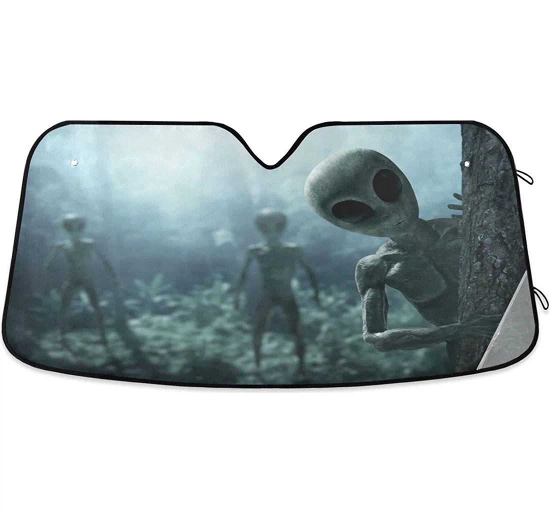 Aliens Forest Auto Sun Shade