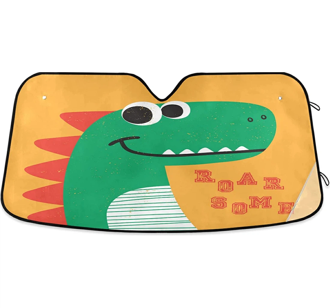 Cute Dinosaur Head Auto Sun Shade