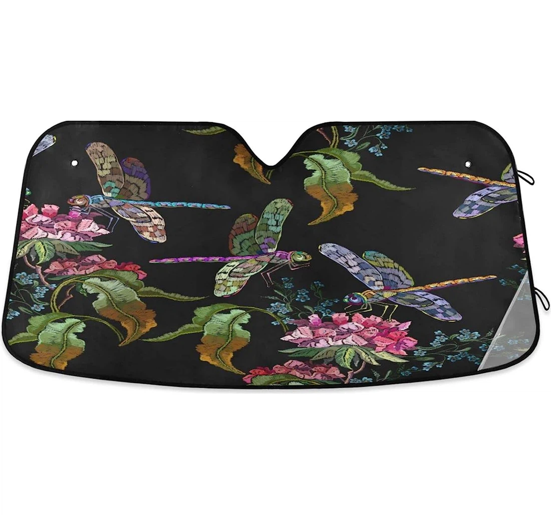 Kigai Dragonfly Flower Auto Sun Shade