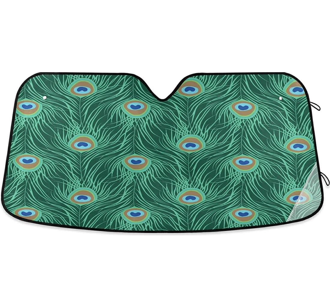 Peacock Feather Auto Sun Shade