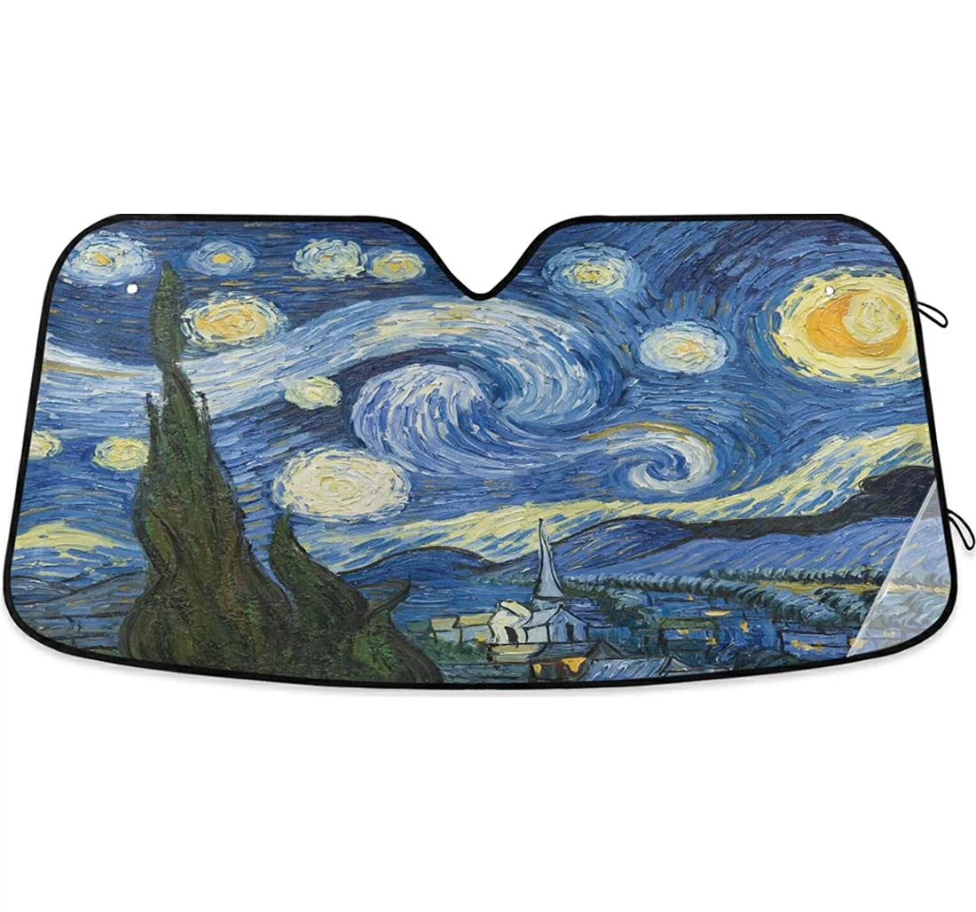Van Gogh The Starry Night Art Auto Sun Shade