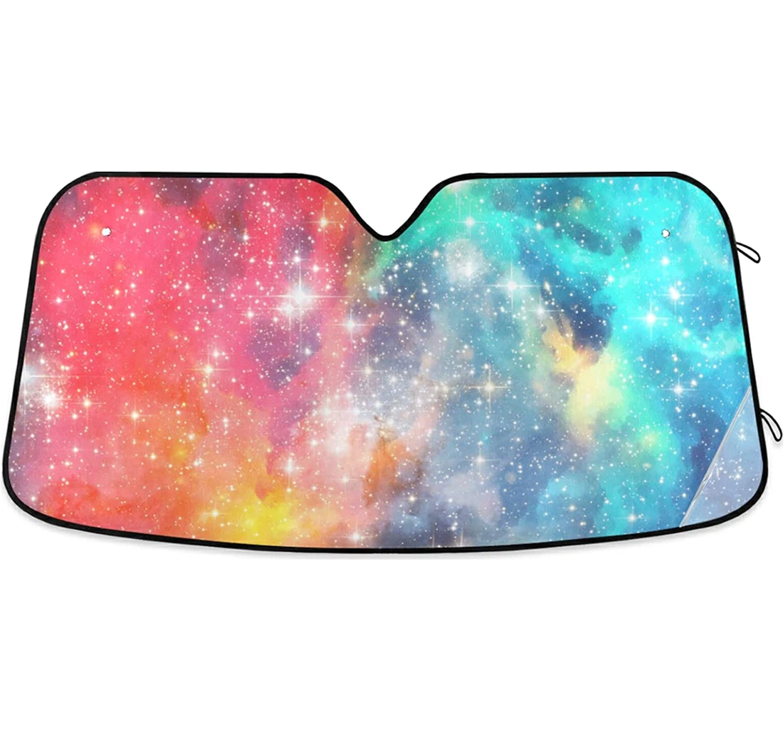 Colorful Galaxy Starry Sky With General Purpose Auto Sun Shade