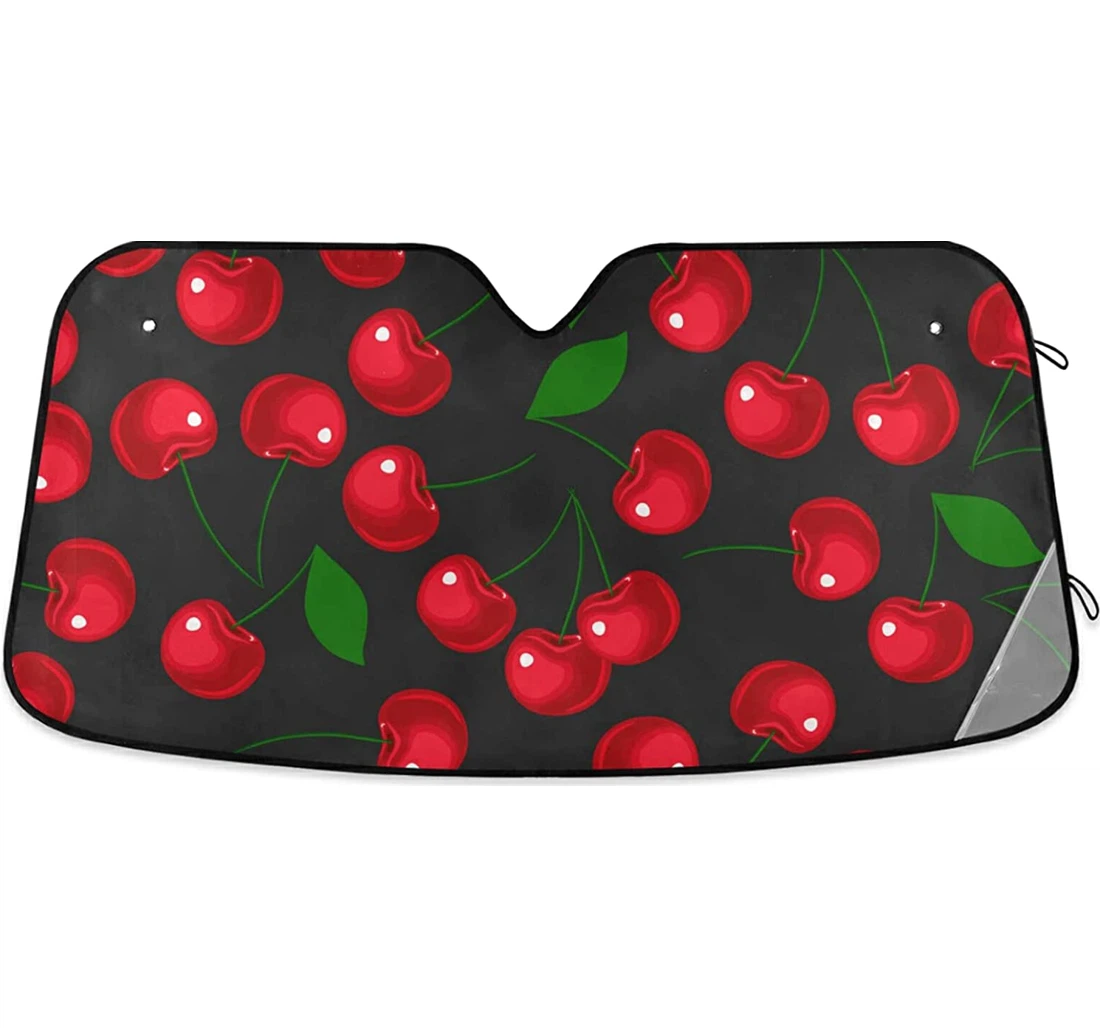 Red Cherry Harmful Auto Sun Shade