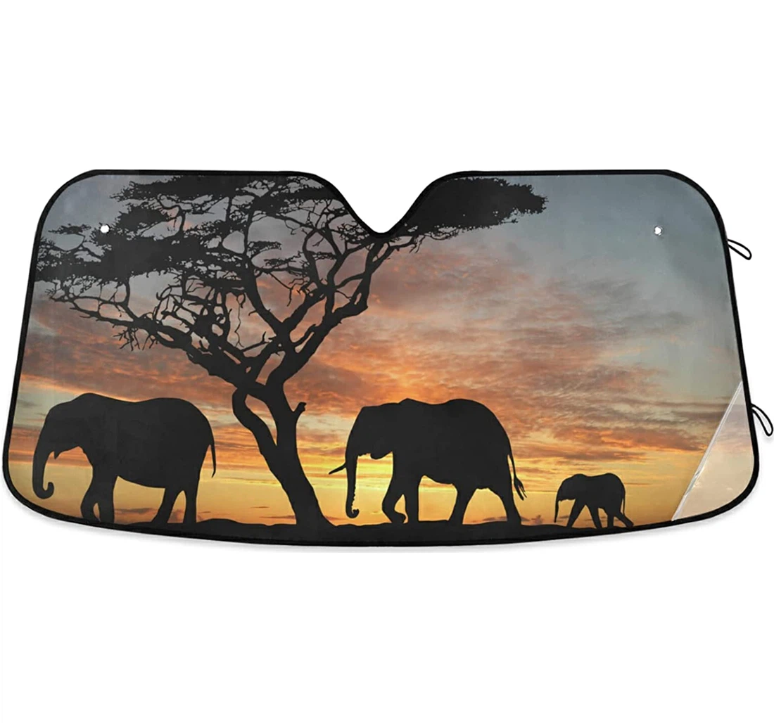 Elephant Africa Auto Sun Shade