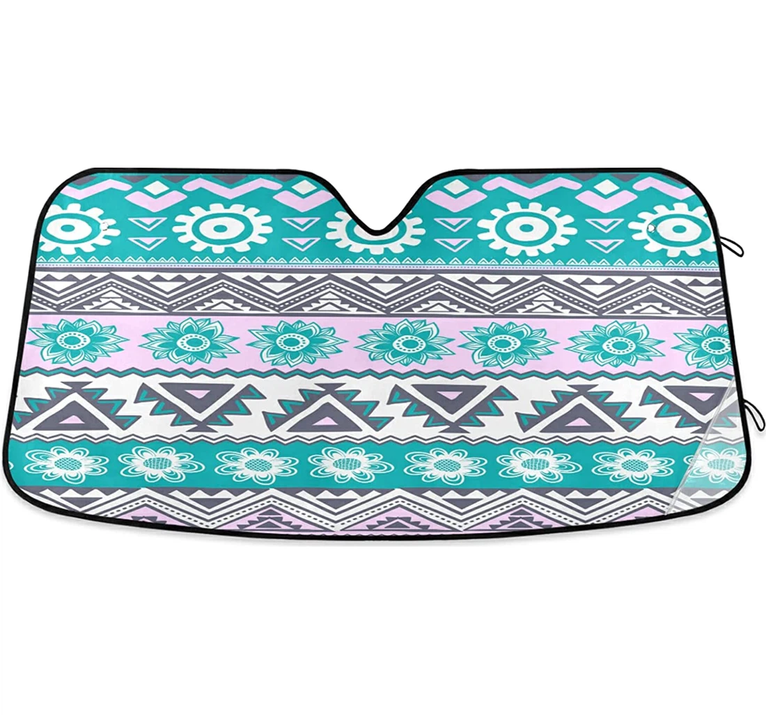 Hipster Bohemian Floral Coolsun Fits Auto Sun Shade