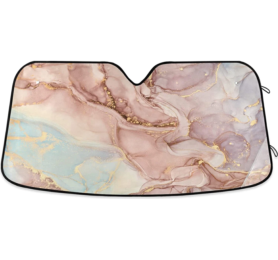 Ink Golden Marble Auto Sun Shade
