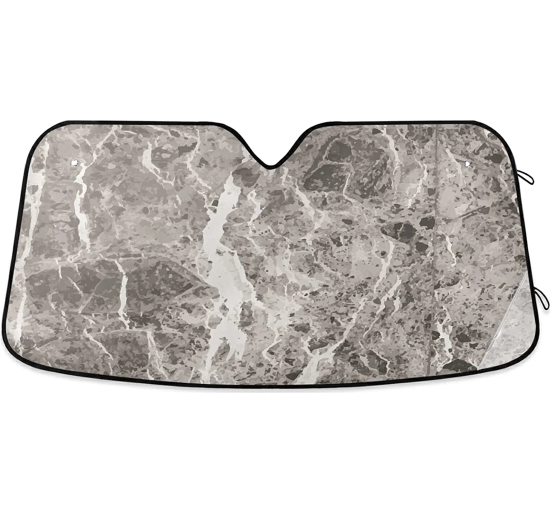 Grey Art Marble Coolsun Fits Auto Sun Shade