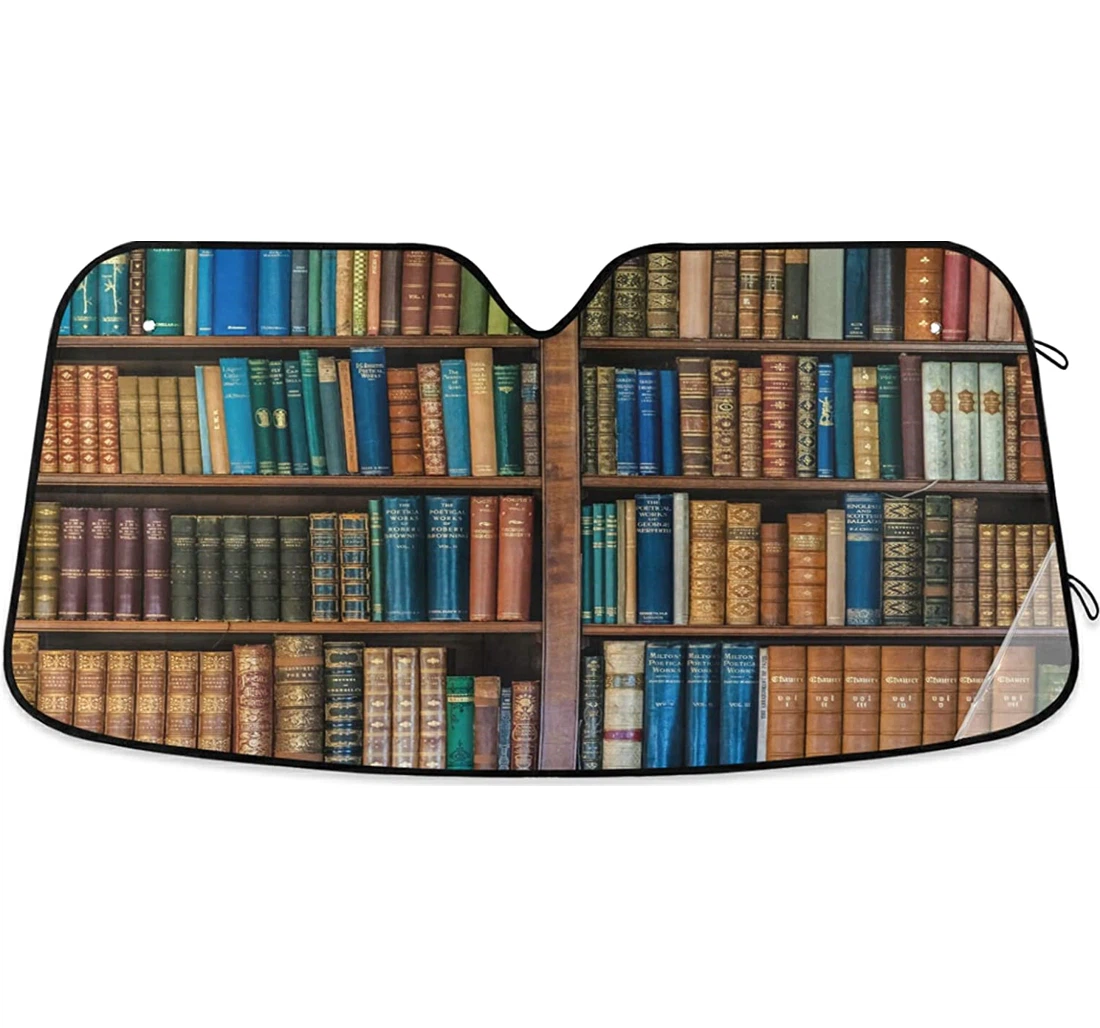 Bookshelf Plaid Auto Sun Shade