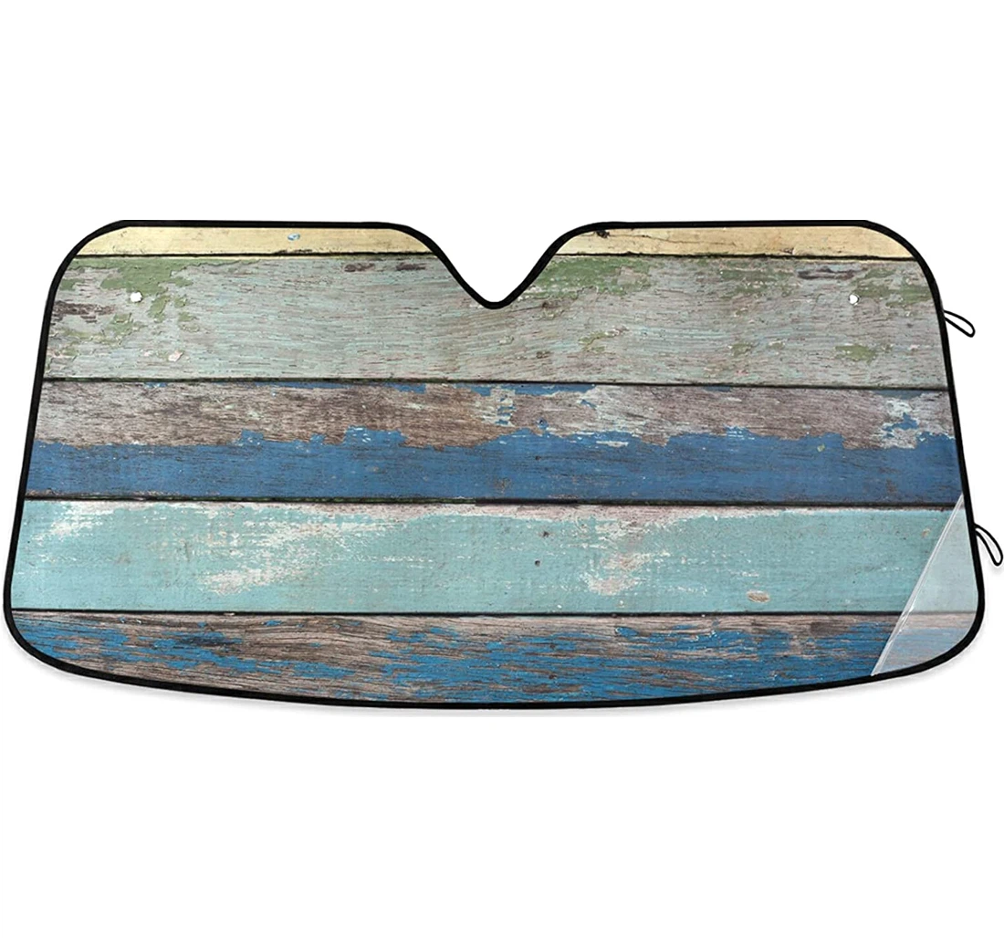 Colorful Old Wooden Auto Sun Shade