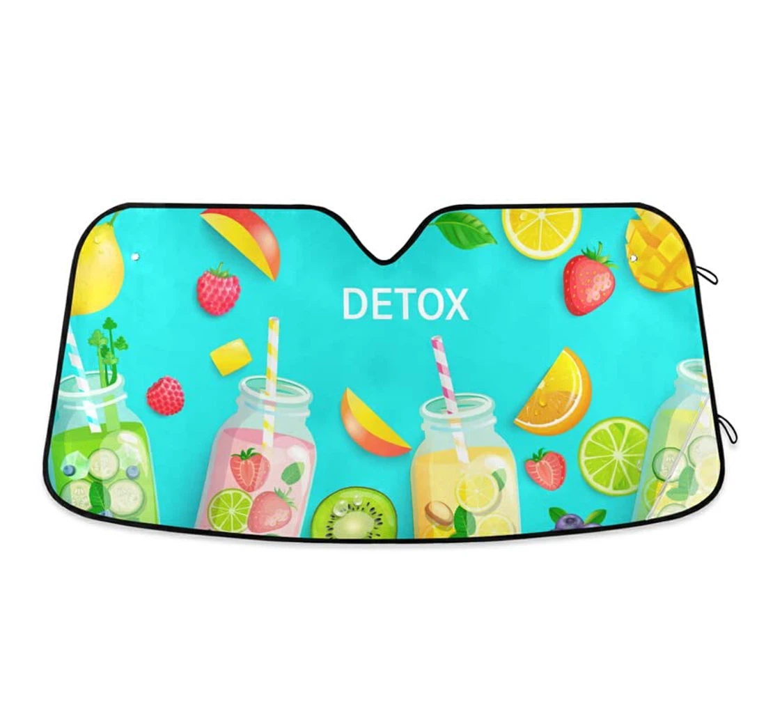 Slice Of Berries Summer Fruits Auto Sun Shade