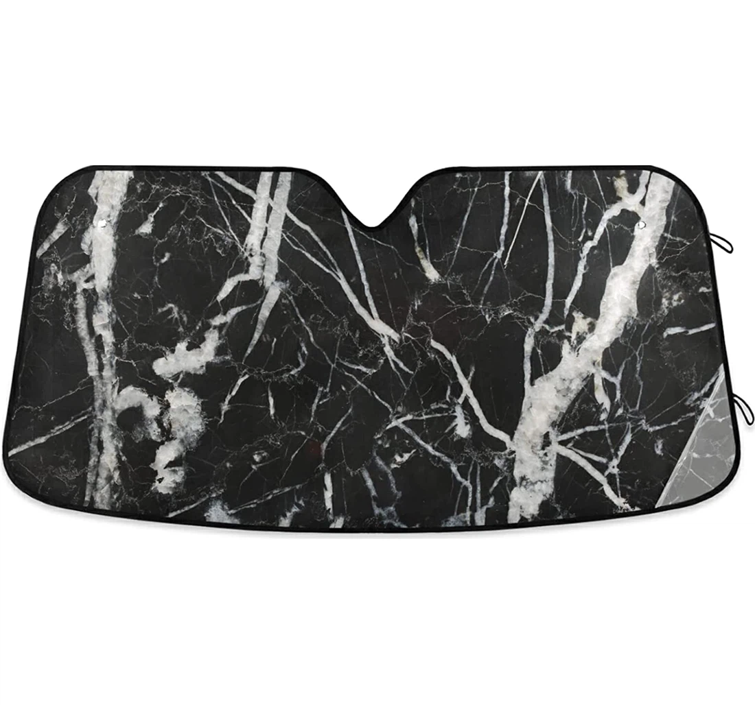 Black Marquina Marble Auto Sun Shade