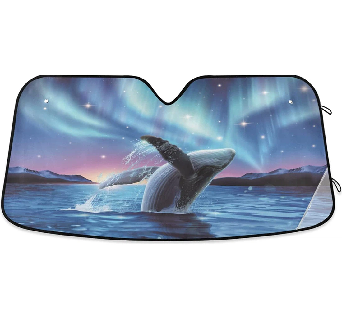 Summer Humpback Whales Dreamy Starry Auto Sun Shade