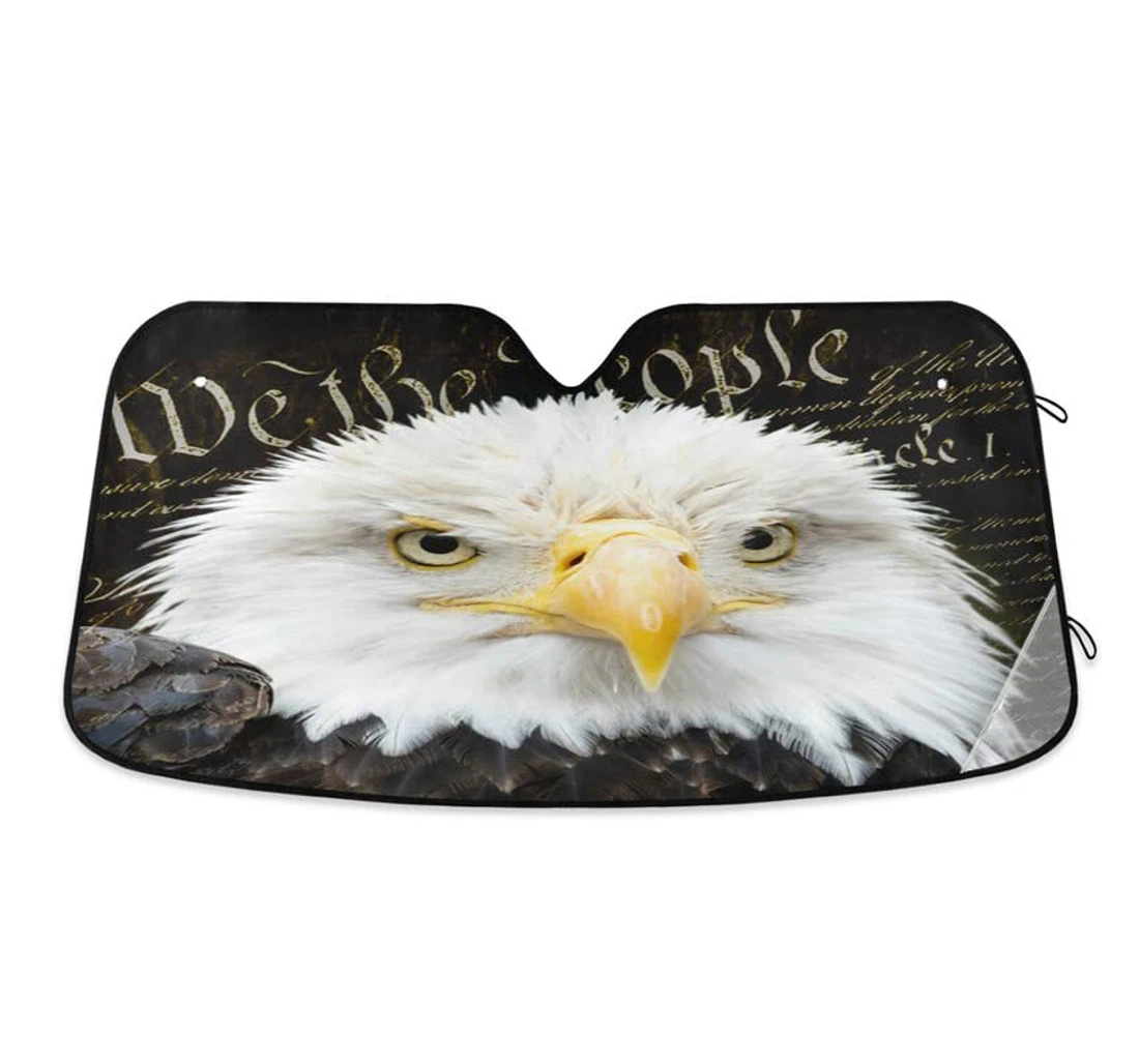 American Bald Eagle Independence Day Auto Sun Shade