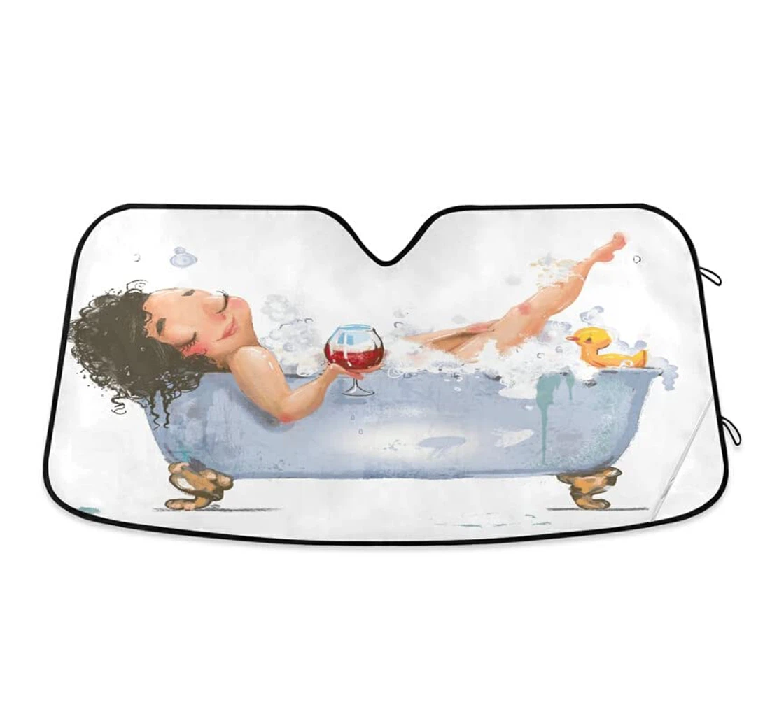 Lovely Young Bath Auto Sun Shade
