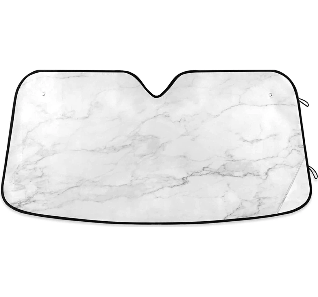 White Marble Texture Coolsun Fits Auto Sun Shade